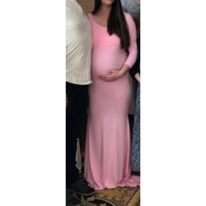Pink Maternity Dress